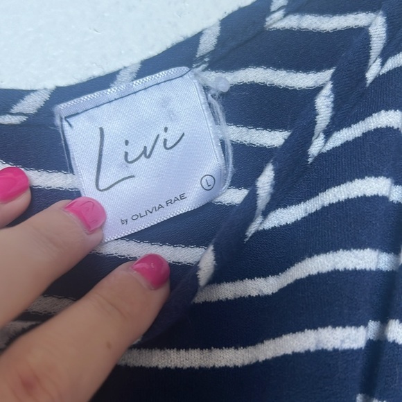 Blue and white tank top - Picture 4 of 5